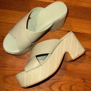 Chic Mint Platform Sandals